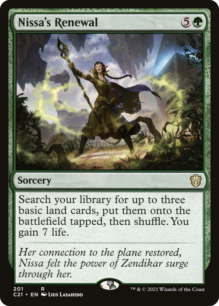 {R} Nissa's Renewal [Commander 2021][C21 201]