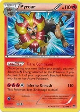 [PKM-R] Pyroar (12/119) (Theme Deck Exclusive) [XY: Phantom Forces]