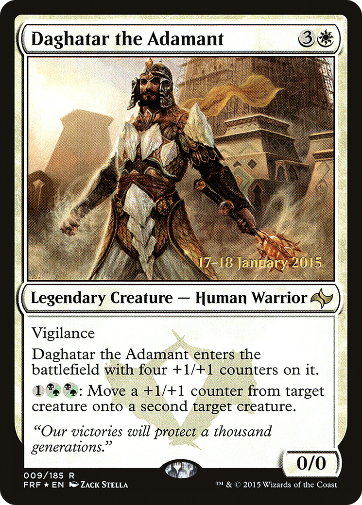 {R} Daghatar the Adamant [Fate Reforged Prerelease Promos][PR FRF 009]