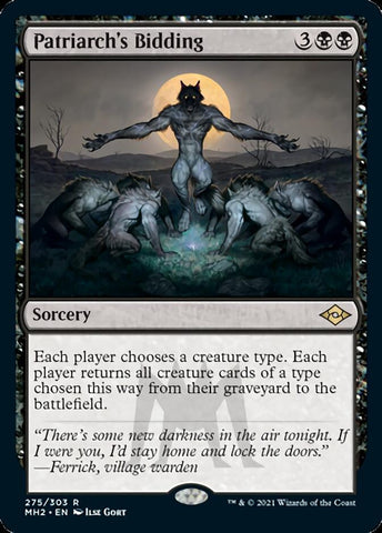{R} Patriarch's Bidding (Foil Etched) [Modern Horizons 2][ET MH2 275]