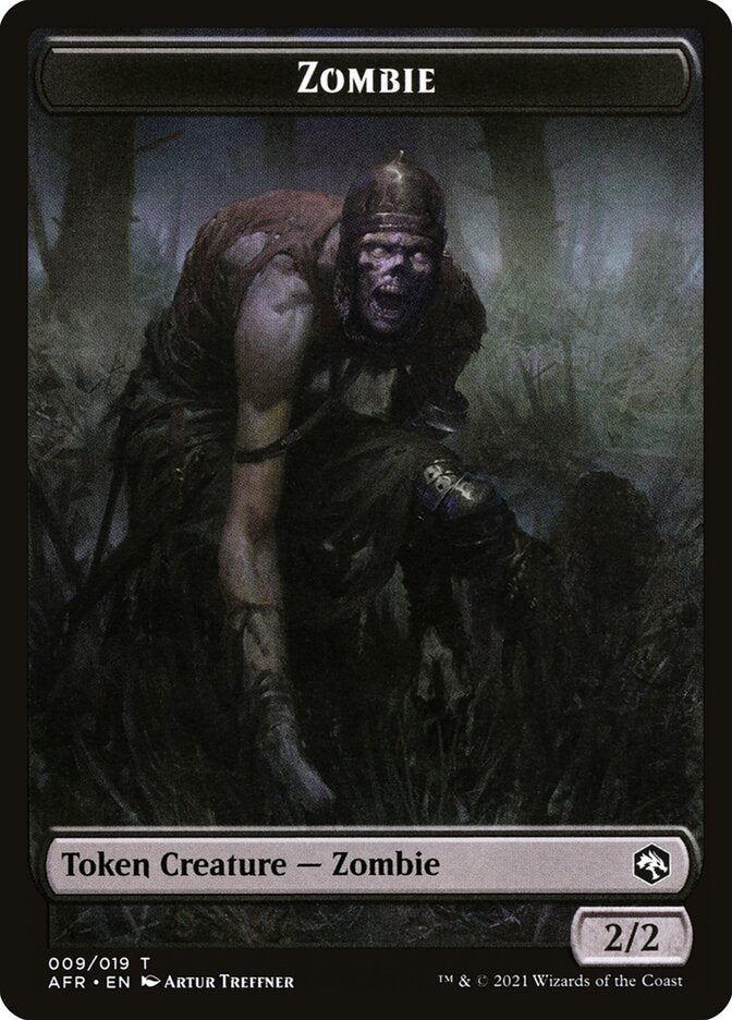 {T} Spider // Zombie Double-sided Token [Dungeons & Dragons: Adventures in the Forgotten Realms Tokens][TAFR 007]