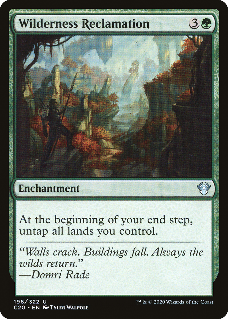 {C} Wilderness Reclamation [Commander 2020][C20 196]