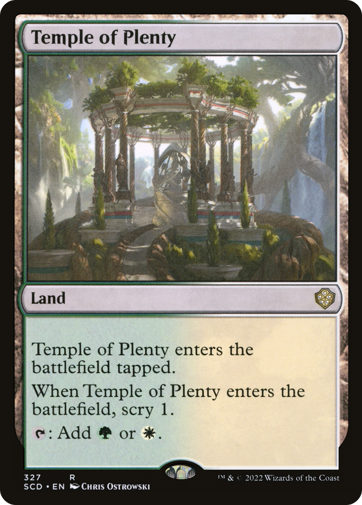 {R} Temple of Plenty [Starter Commander Decks][SCD 327]