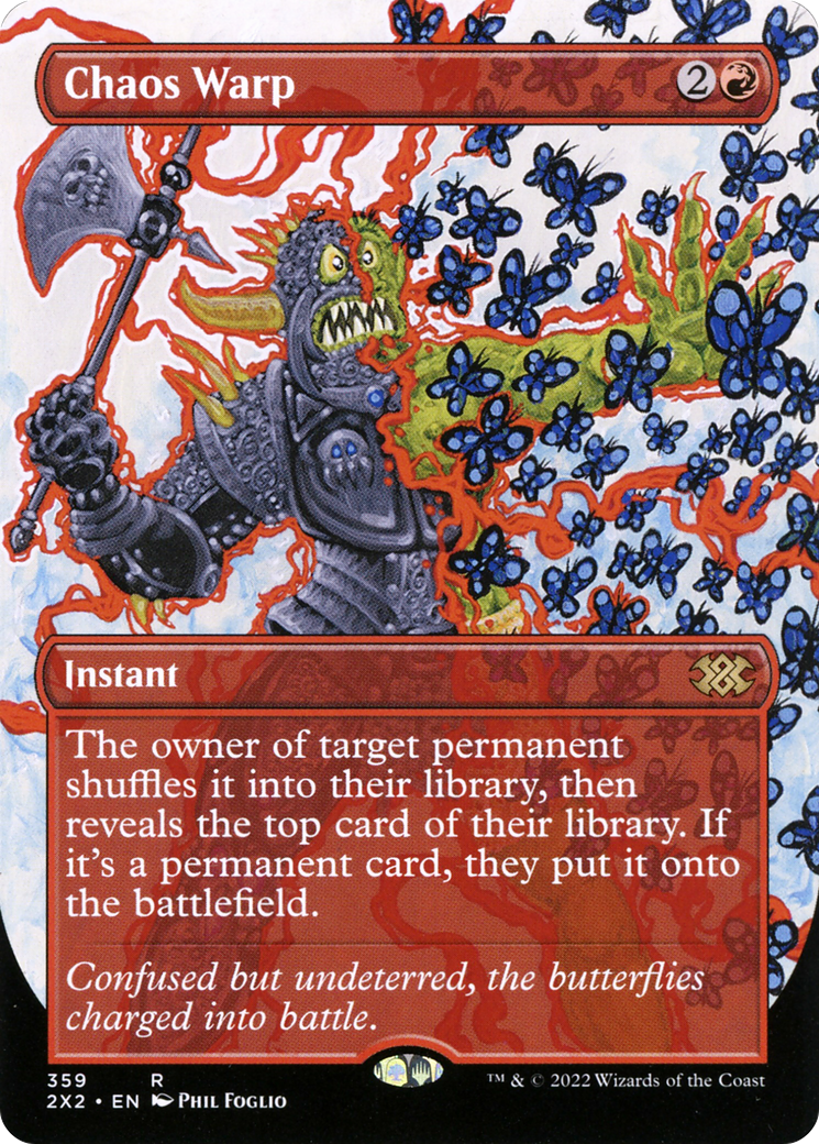 {R} Chaos Warp (Borderless Alternate Art) [Double Masters 2022][2X2 359]