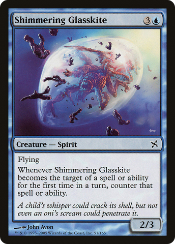 {C} Shimmering Glasskite [Betrayers of Kamigawa][BOK 051]