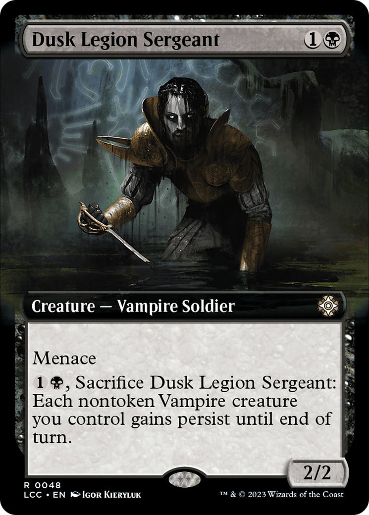 {R} Dusk Legion Sergeant (Extended Art) [The Lost Caverns of Ixalan Commander][LCC 048]