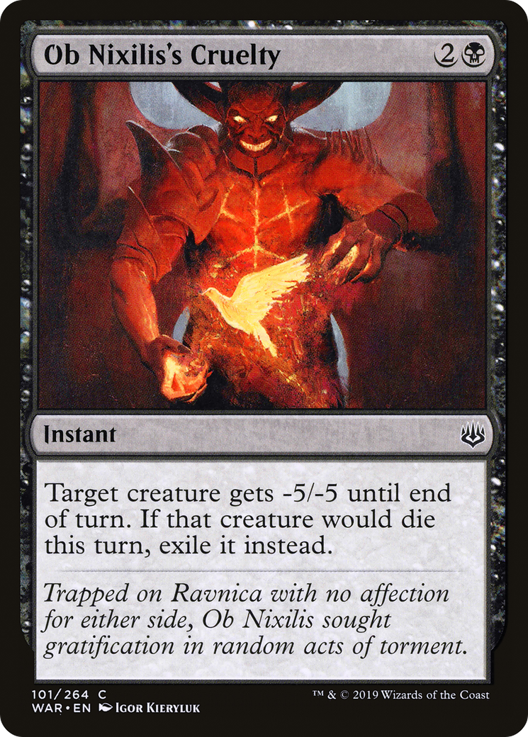 {C} Ob Nixilis's Cruelty [War of the Spark][WAR 101]