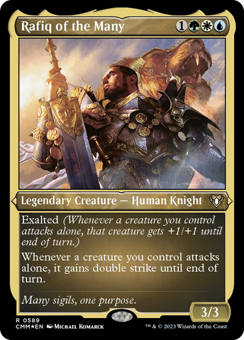 {R} Rafiq of the Many (Foil Etched) [Commander Masters][CMM 589]