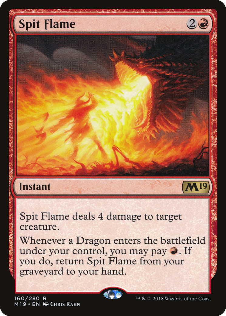 {R} Spit Flame [Core Set 2019][M19 160] - Misty Mountain Games