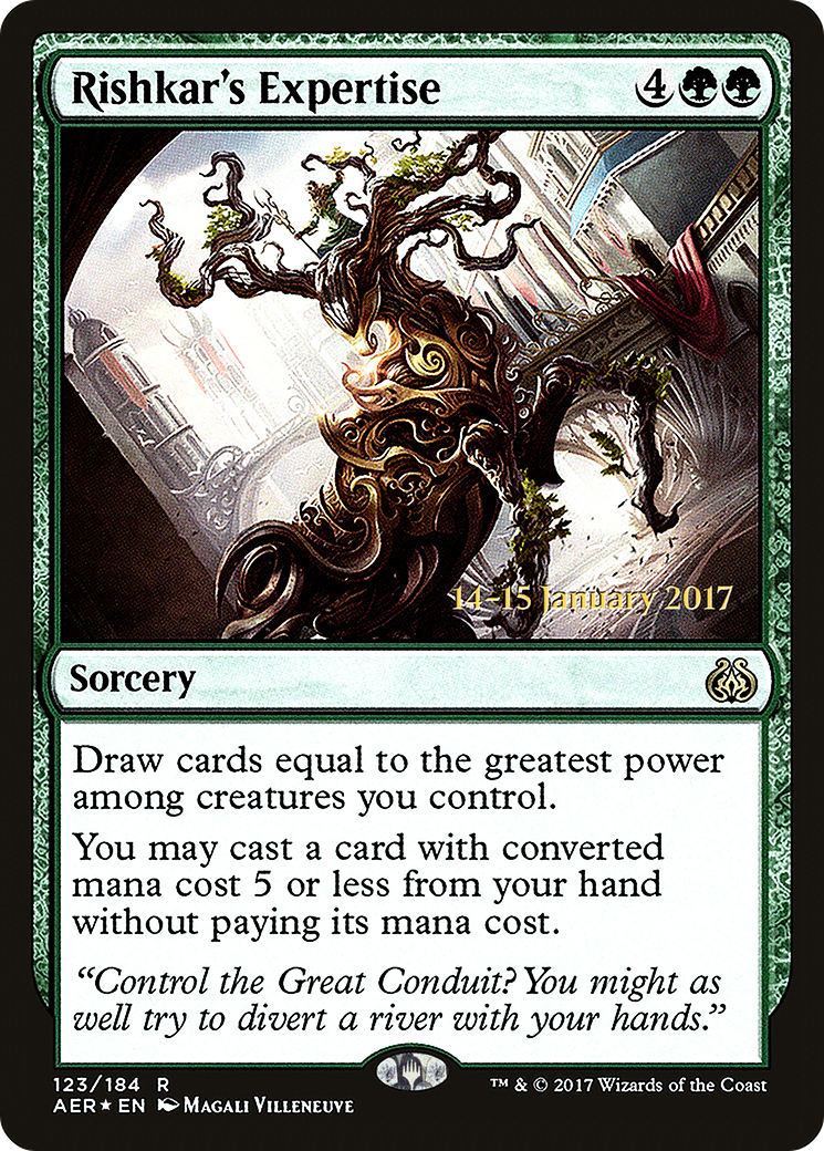 {R} Rishkar's Expertise [Aether Revolt Prerelease Promos][PR AER 123] - Misty Mountain Games