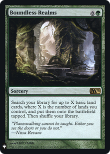 {R} Boundless Realms [LIST M13-162]  Foil