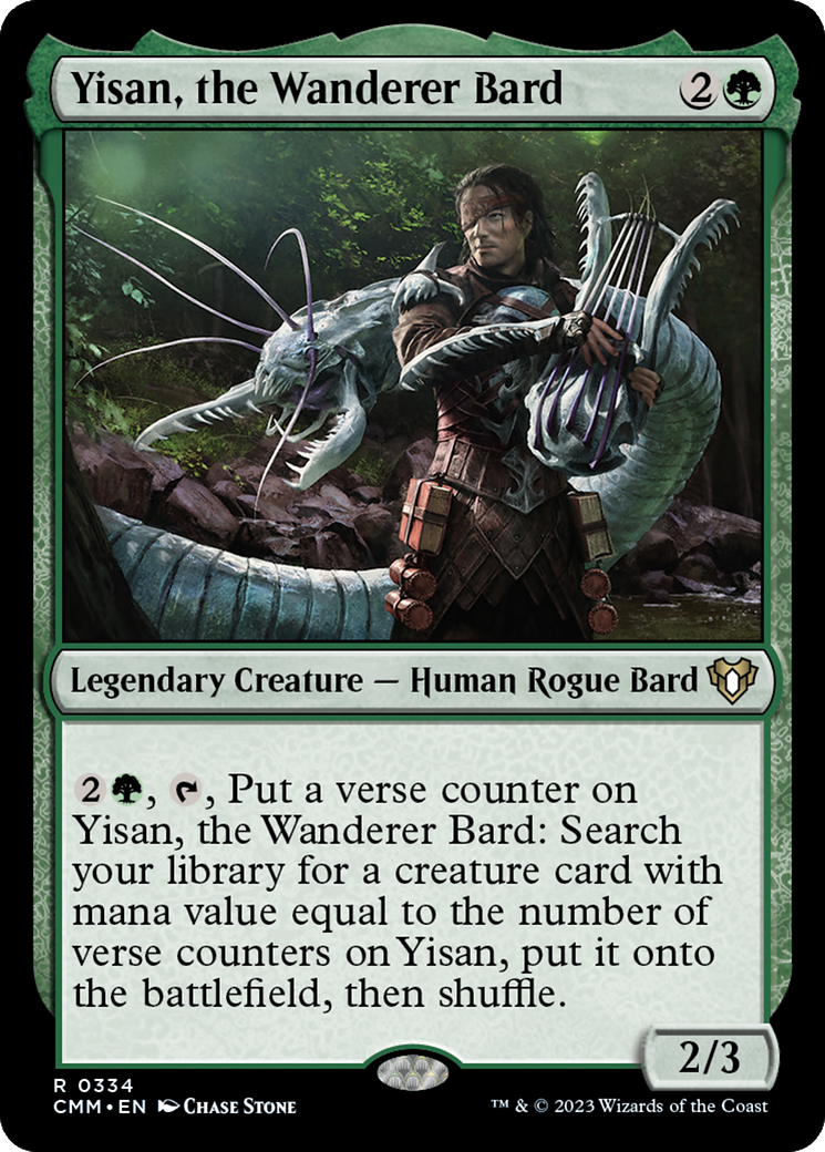 {R} Yisan, the Wanderer Bard [Commander Masters][CMM 334]