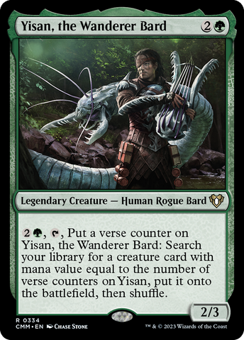 {R} Yisan, the Wanderer Bard [Commander Masters][CMM 334]