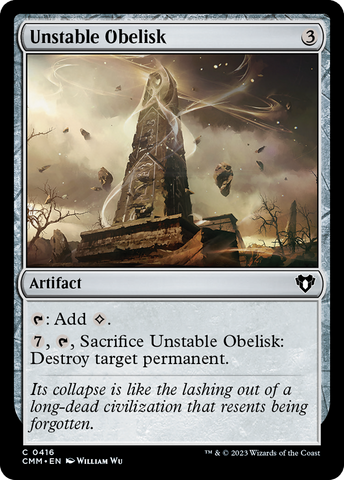 {C} Unstable Obelisk [Commander Masters][CMM 416]