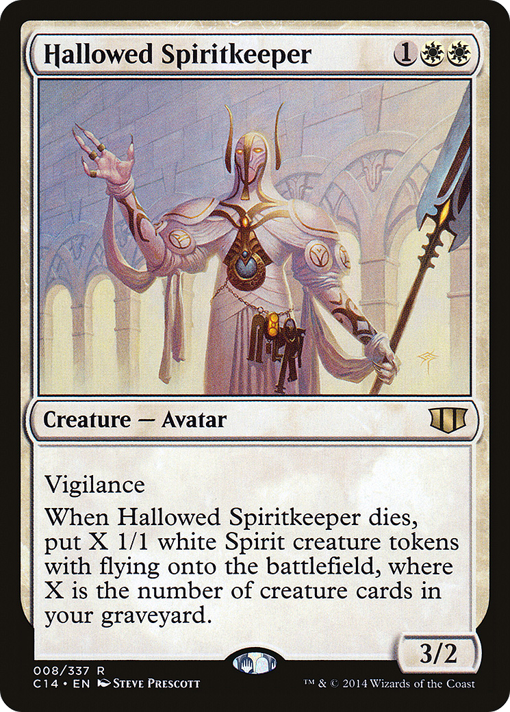 {R} Hallowed Spiritkeeper [Commander 2014][C14 008]