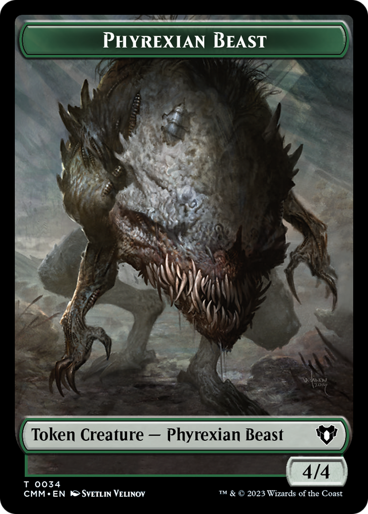 {T} Phyrexian Beast Token [Commander Masters Tokens][TCMM 034]