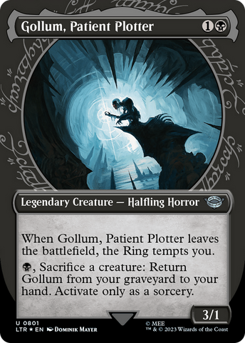 {C} Gollum, Patient Plotter (Showcase) (Surge Foil) [The Lord of the Rings: Tales of Middle-Earth][LTR 801]