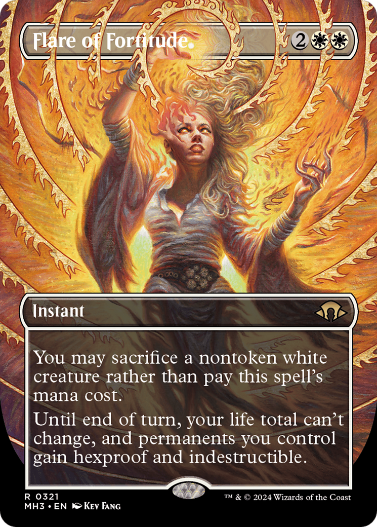 {R} Flare of Fortitude (Borderless) [Modern Horizons 3][MH3 321]