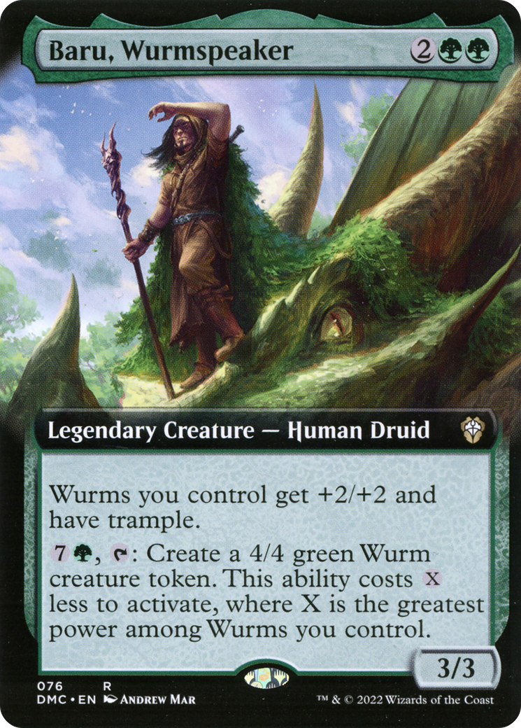 {R} Baru, Wurmspeaker (Extended Art) [Dominaria United Commander][DMC 076]