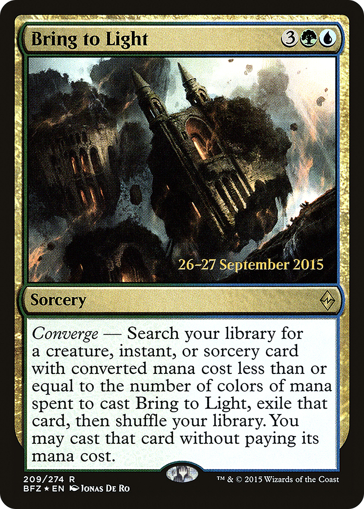 {R} Bring to Light [Battle for Zendikar Prerelease Promos][PR BFZ 209]