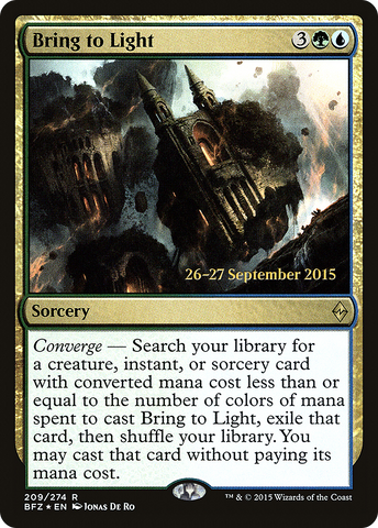 {R} Bring to Light [Battle for Zendikar Prerelease Promos][PR BFZ 209]
