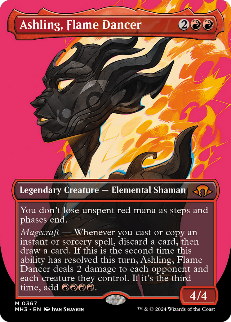 {R} Ashling, Flame Dancer (Borderless) [Modern Horizons 3][MH3 367]