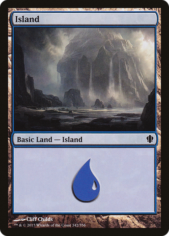 {B}[C13 342] Island (342) [Commander 2013]