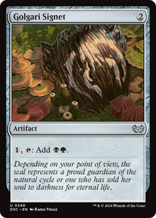 {C} Golgari Signet [Duskmourn: House of Horror Commander][DSC 246]