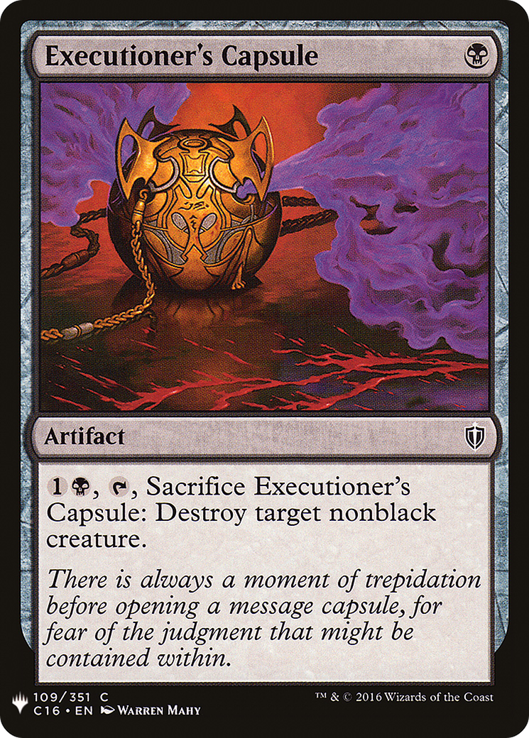 {C} Executioner's Capsule [Mystery Booster][LS C16 109]