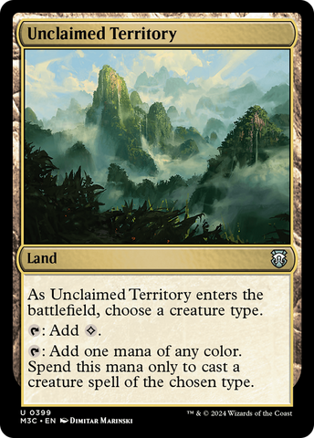 {C} Unclaimed Territory [Modern Horizons 3 Commander][M3C 399]