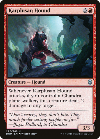 {C} Karplusan Hound [Dominaria][DOM 277]
