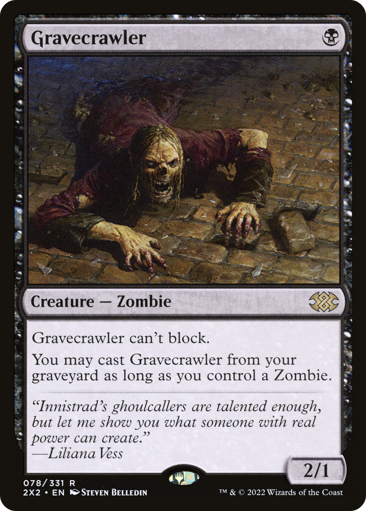 {R} Gravecrawler [Double Masters 2022][2X2 078]