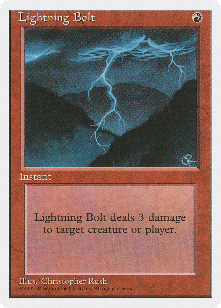 {C} Lightning Bolt [Fourth Edition][4ED 208]