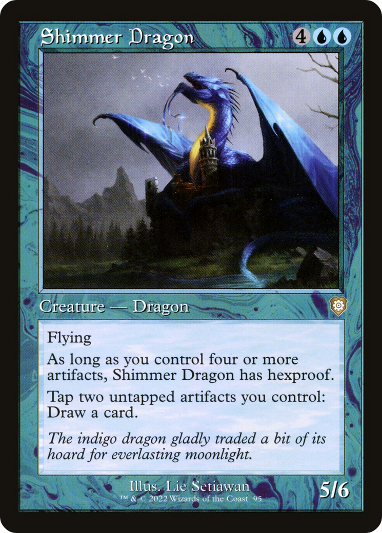 {R} Shimmer Dragon (Retro) [The Brothers' War Commander][BRC 095]