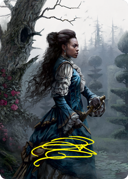 {A} Mina Harker Art Card (Gold-Stamped Signature) [Innistrad: Crimson Vow Art Series][GS AVOW 070]