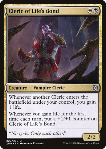 {C} Cleric of Life's Bond [Zendikar Rising][ZNR 222]