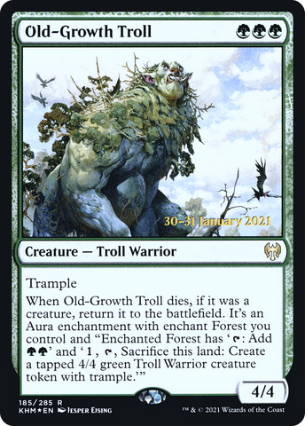 {R} Old-Growth Troll [Kaldheim Prerelease Promos][PR KHM 185]