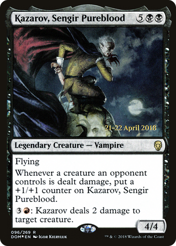 {R} Kazarov, Sengir Pureblood [Dominaria Prerelease Promos][PR DOM 096]