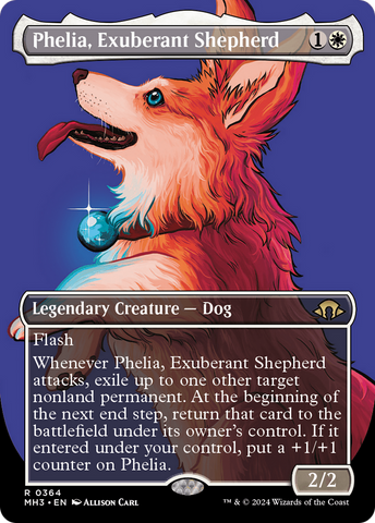 {R} Phelia, Exuberant Shepherd (Borderless) [Modern Horizons 3][MH3 364]