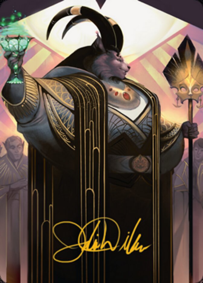 {A} Jetmir, Nexus of Revels 2 Art Card (Gold-Stamped Signature) [Streets of New Capenna Art Series][GS ASNC 068]