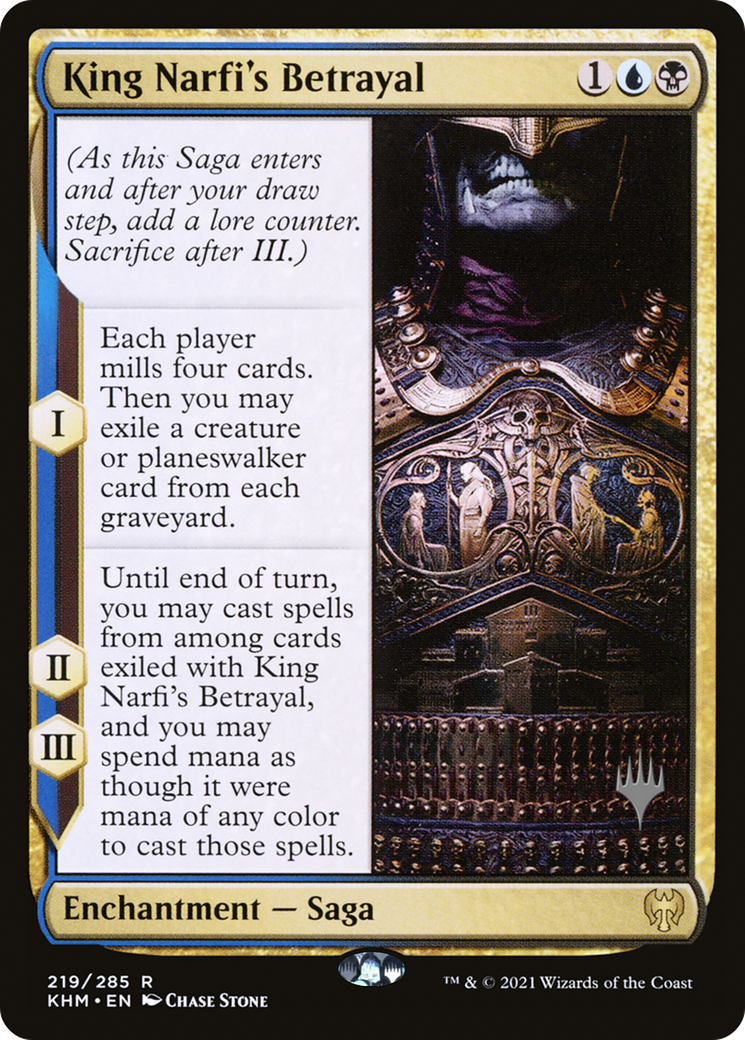 {R} King Narfi's Betrayal (Promo Pack) [Kaldheim Promos][PP KHM 219]