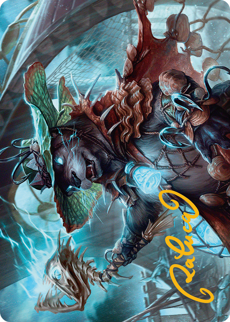 {A} Tempest Angler Art Card (Gold-Stamped Signature) [Bloomburrow Art Series][GS ABLB 030]