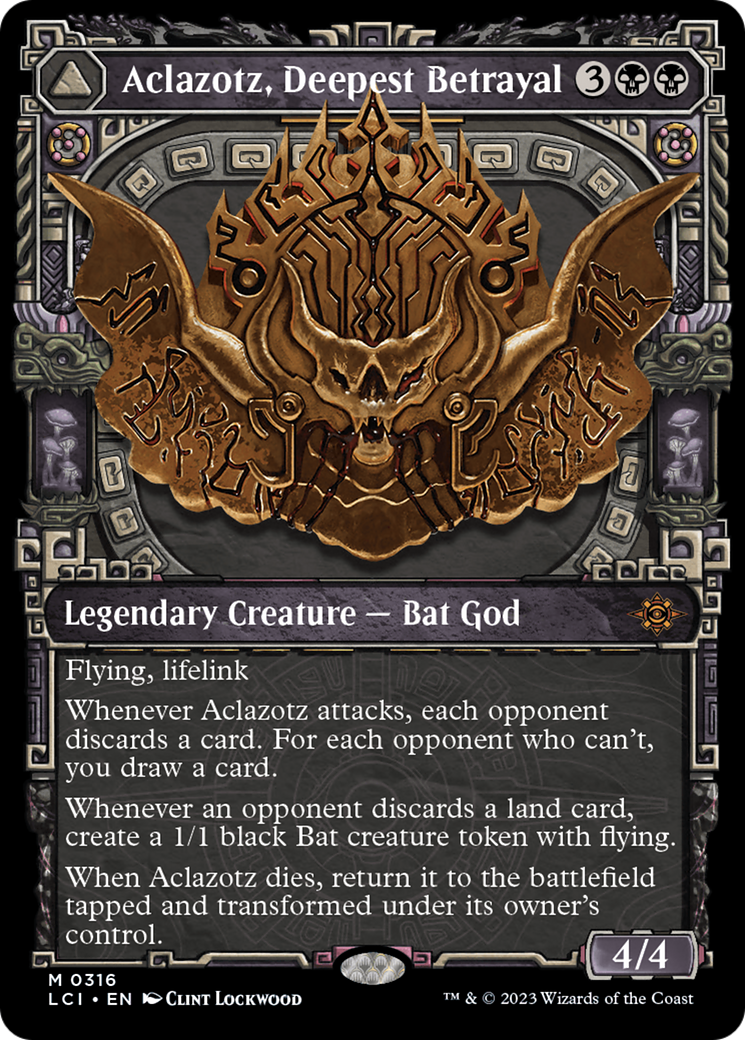 {@R} Aclazotz, Deepest Betrayal // Temple of the Dead (Showcase) [The Lost Caverns of Ixalan][LCI 316]