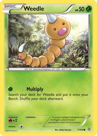 [PKM] Weedle (1/160) [XY: Primal Clash]