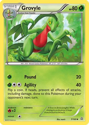 [PKM] Grovyle (7/160) [XY: Primal Clash]