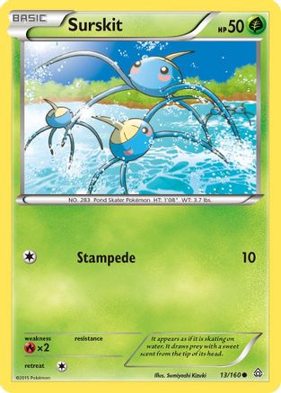 [PKM] Surskit (13/160) [XY: Primal Clash]