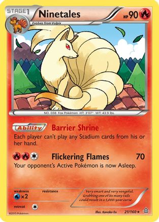 [PKM] Ninetales (21/160) [XY: Primal Clash]