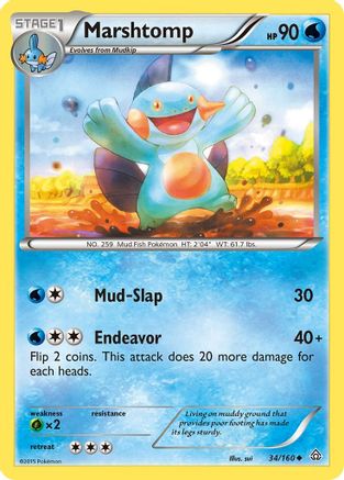 [PKM] Marshtomp (34/160) [XY: Primal Clash]