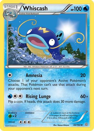 [PKM] Whiscash (40/160) [XY: Primal Clash]
