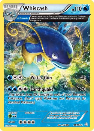 [PKM] Whiscash (41/160) [XY: Primal Clash]